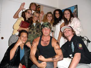 College costume party