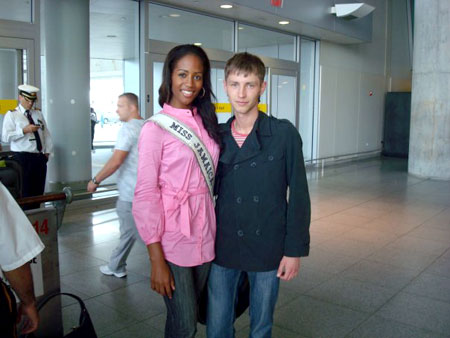 Хусаинов Вадим, Ульяновск. With Miss Jamaica