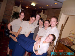 Anna Zvereva, our hotel Hyatt team, Cairns, Australia, 2007